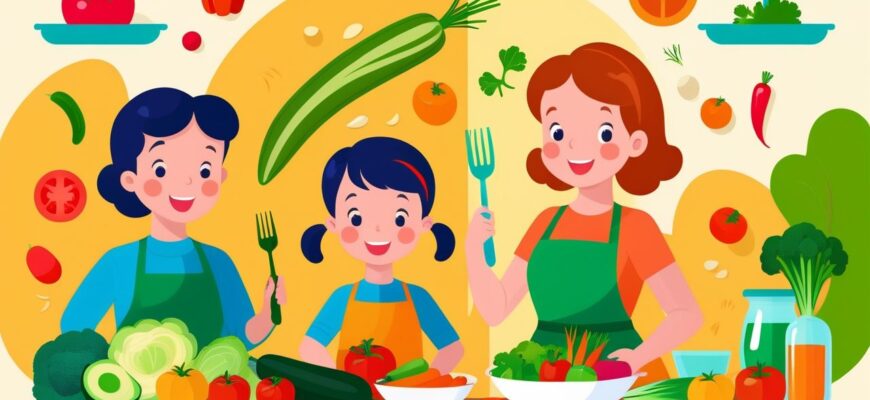 Здоровое питание детей: как включить овощи в семейные рецепты вкусно и разнообразно